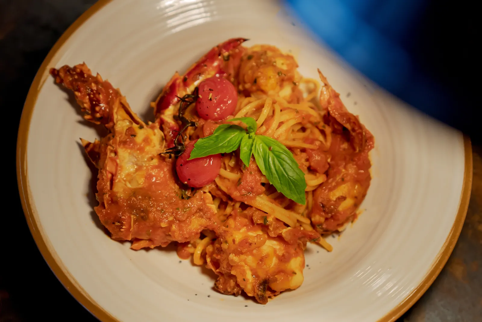 Pâtes à la langouste, la spécialité du Bistrot Loudet à Saint-Raphaël